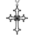 Collier Croix Gothique Noir