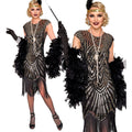 Années Folles Éclat Doré Costume Femme