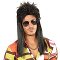 Perruque Mullet AXL Années 80 Noire