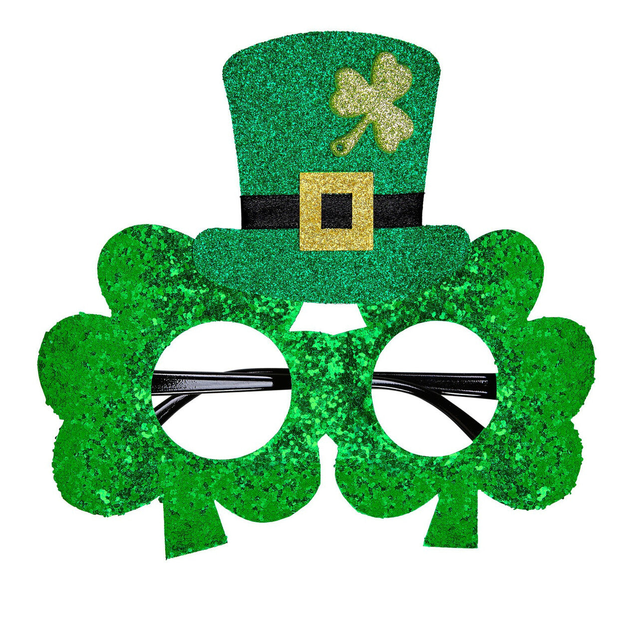 Op deze afbeelding zie je een Accessoires, van het merk Widmann. Ierse Bril, Klavertjes St. Patricks Day