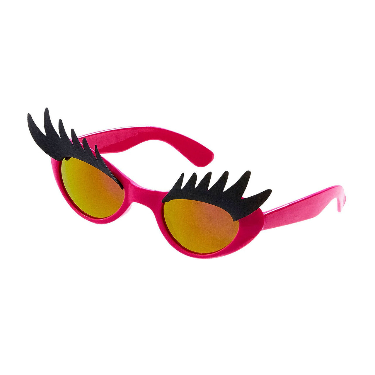 Op deze afbeelding zie je een Accessoires, van het merk Widmann. Futura Bril, Roze Met Wenkbrauwen