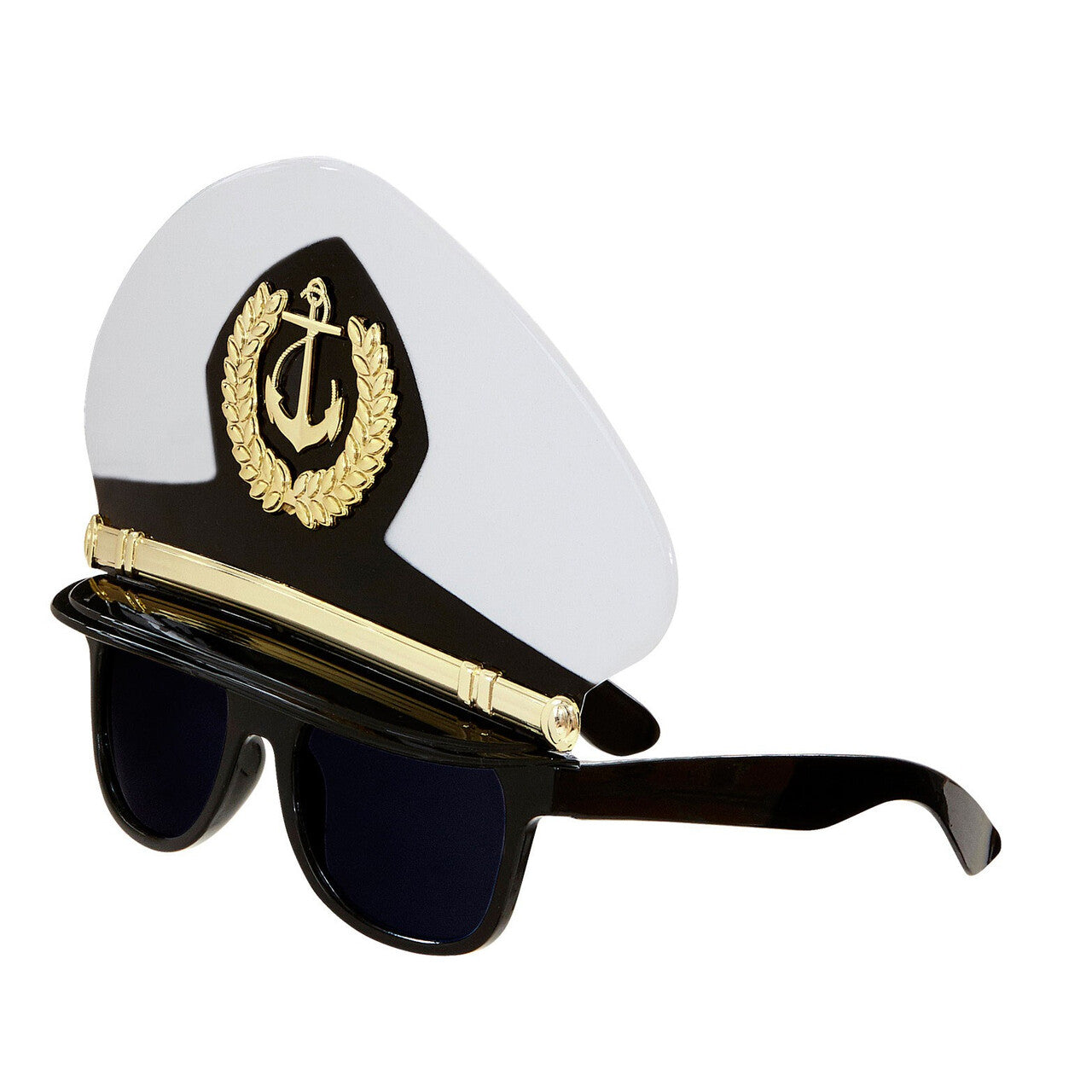 Op deze afbeelding zie je een Accessoires, van het merk Widmann. Captain Bril, Met Kapiteinspet