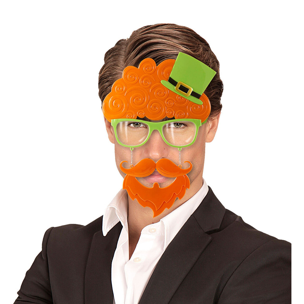 Op deze afbeelding zie je een Accessoires, van het merk Widmann. Ierse Bril, St. Patricks Day