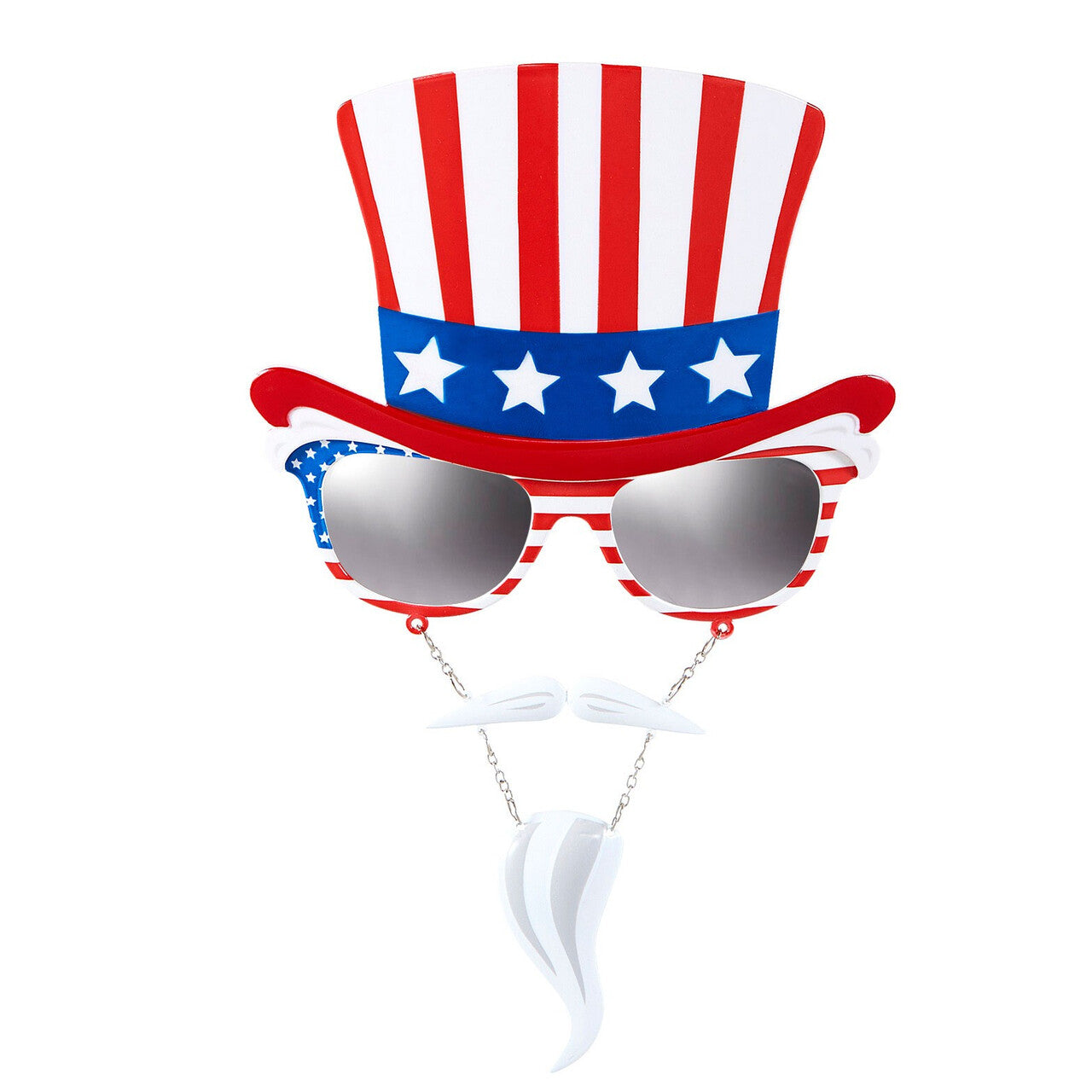 Op deze afbeelding zie je een Accessoires, van het merk Widmann. USA Bril Uncle Sam