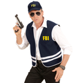 Gilet Bleu Fbi Avec Casquette Adulte