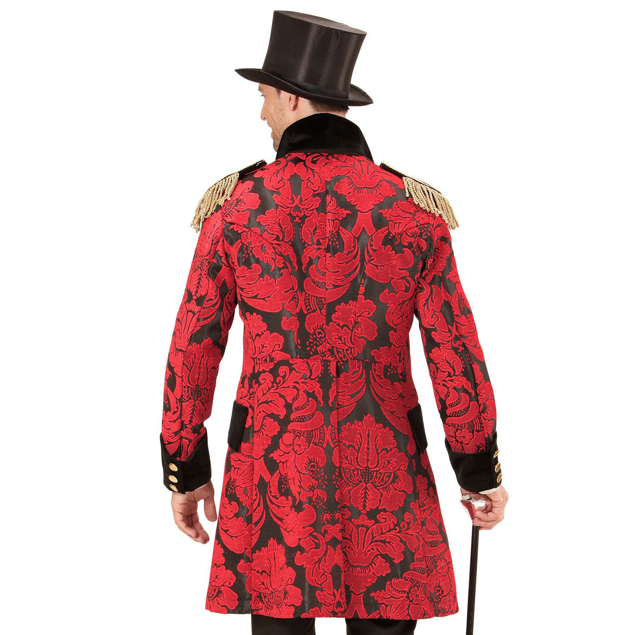 Op deze afbeelding zie je een Kostuums, van het merk Widmann. Royale Paradejas Rood Man