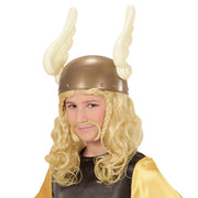 Op deze afbeelding zie je een Accessoires, van het merk Widmann. Viking Pruik, Kind Romein Met Snor