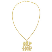 Op deze afbeelding zie je een Accessoires, van het merk Widmann. Gangsta Ketting Hiphop Goud