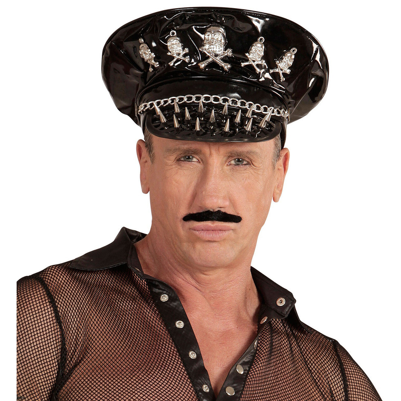 Op deze afbeelding zie je een Accessoires, van het merk Widmann. Ymca Rocker Hoed Vinyl