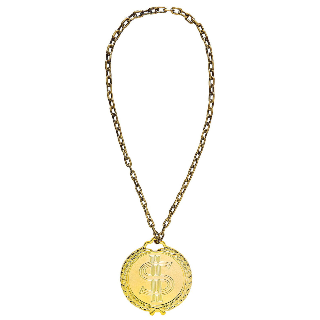 Op deze afbeelding zie je een Accessoires, van het merk Widmann. Gangsta Hiphop Dollar Ketting Lang