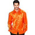 Funkiger Disco-Dancer 70er Shirt, Orange Herren
