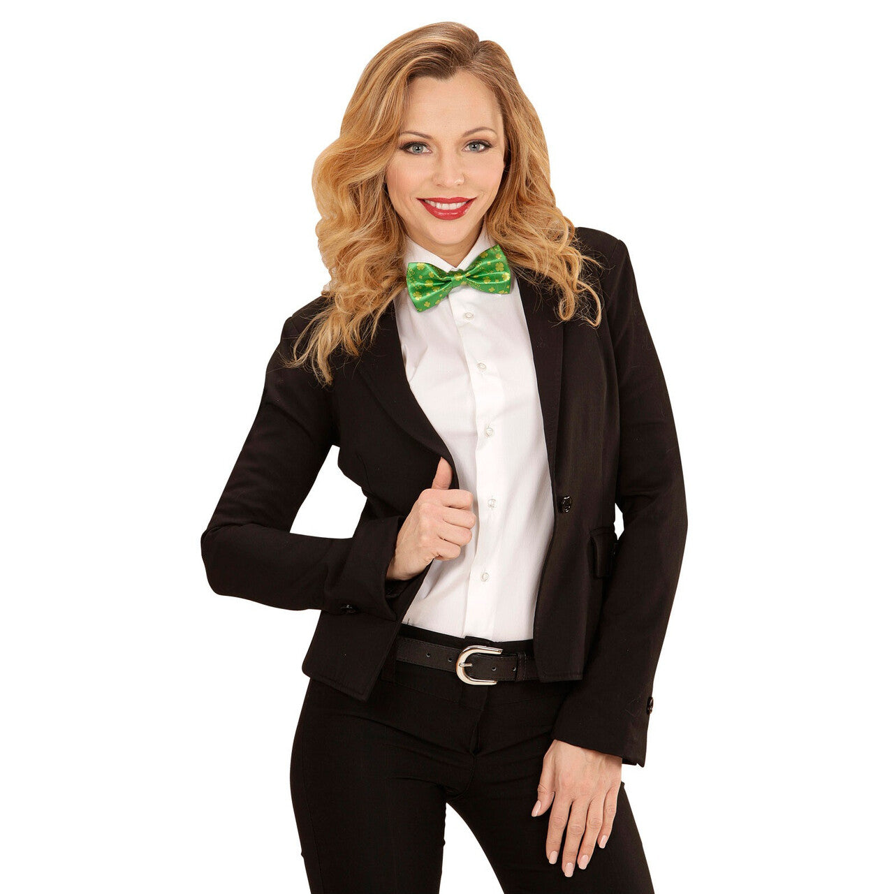 Op deze afbeelding zie je een Accessoires, van het merk Widmann. Iers St. Patricks Day Strikje