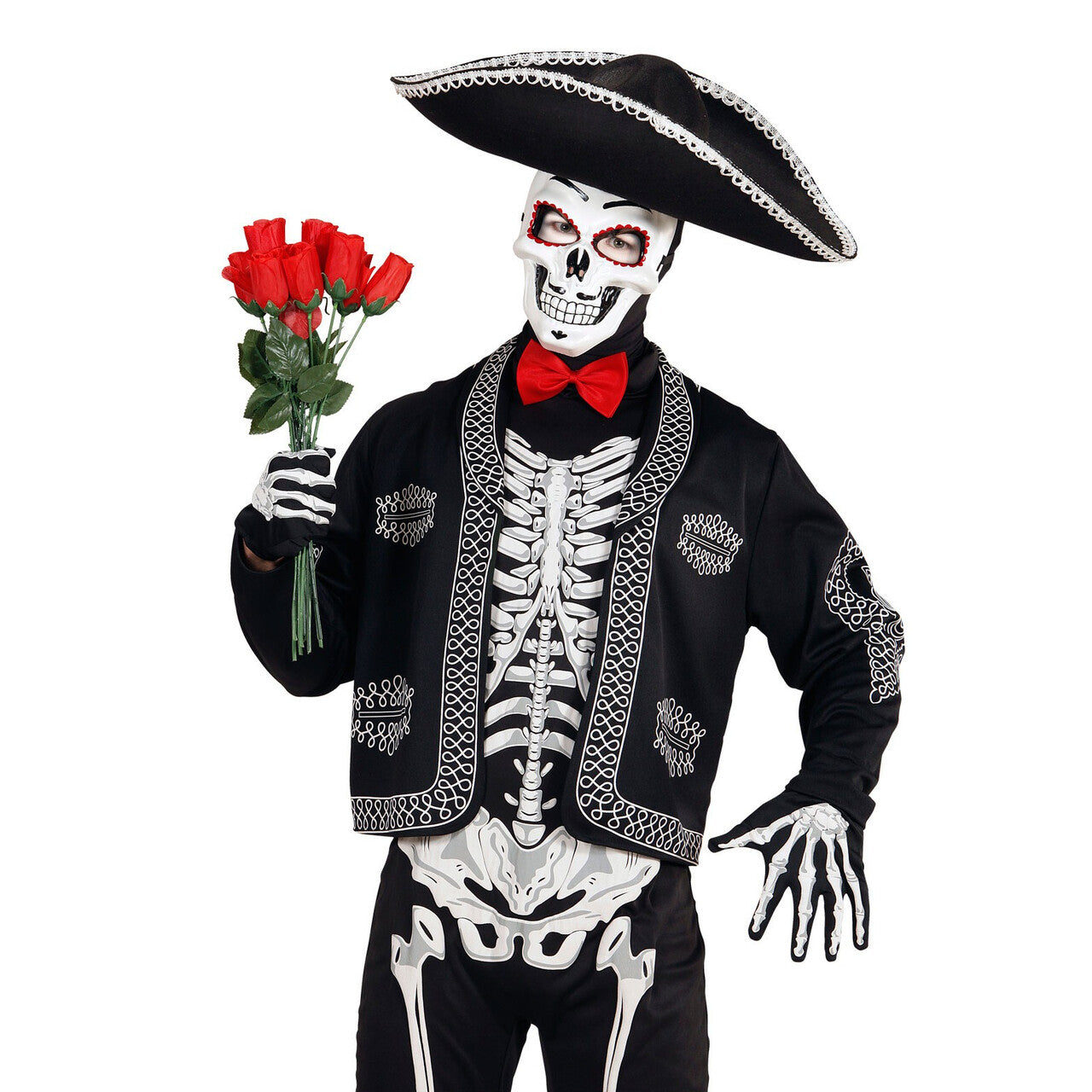 Op deze afbeelding zie je een Accessoires, van het merk Widmann. Mexicano Masker Dia De Los Muertos