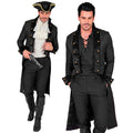 Piratenjacke Victor Goldborte Schwarz Herren
