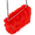 Weiche Plüschhandtasche Rot