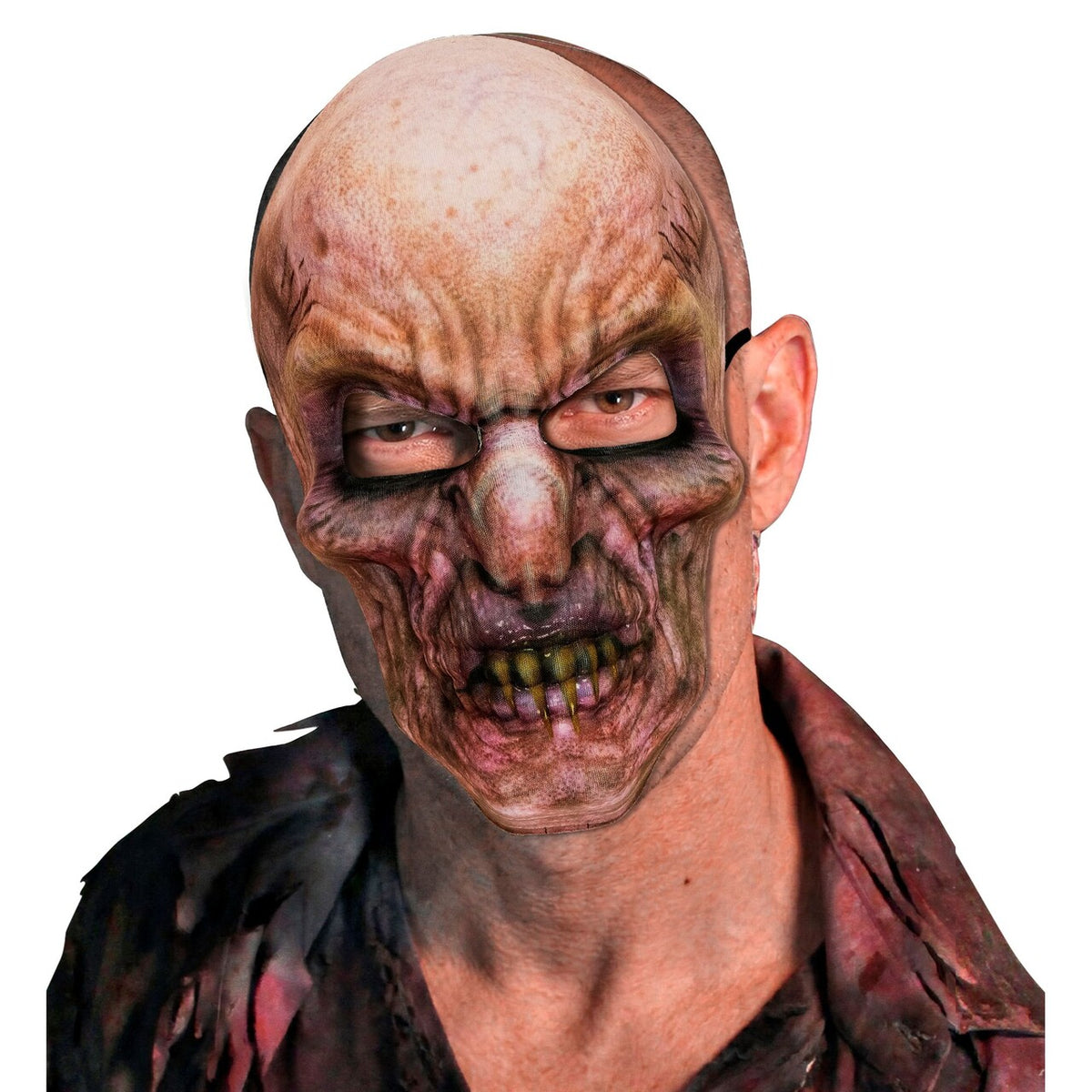 Op deze afbeelding zie je een Accessoires, van het merk Widmann. Hongerige Zombie Masker