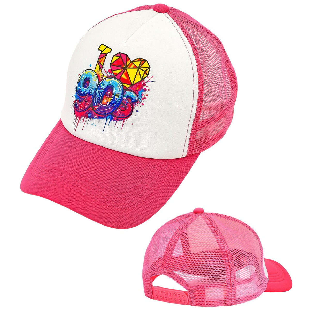 Op deze afbeelding zie je een Accessoires, van het merk Widmann. I Love 90S Pink Pet