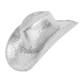 Chapeau Cowboy Argenté À Strass