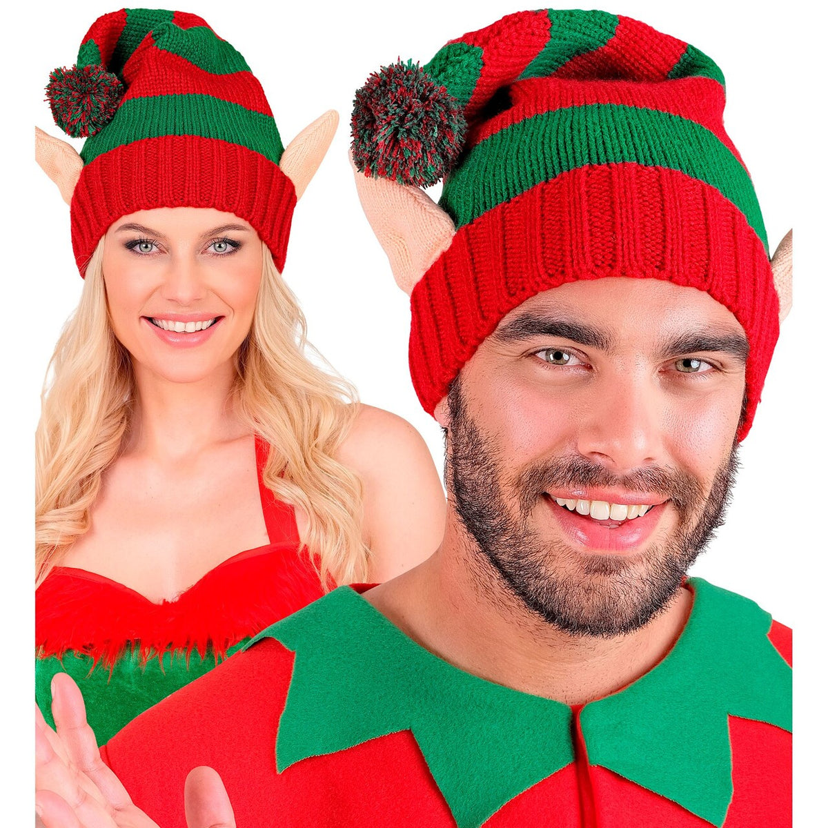 Op deze afbeelding zie je een Accessoires, van het merk Widmann. Santas Little Helper Elf Muts