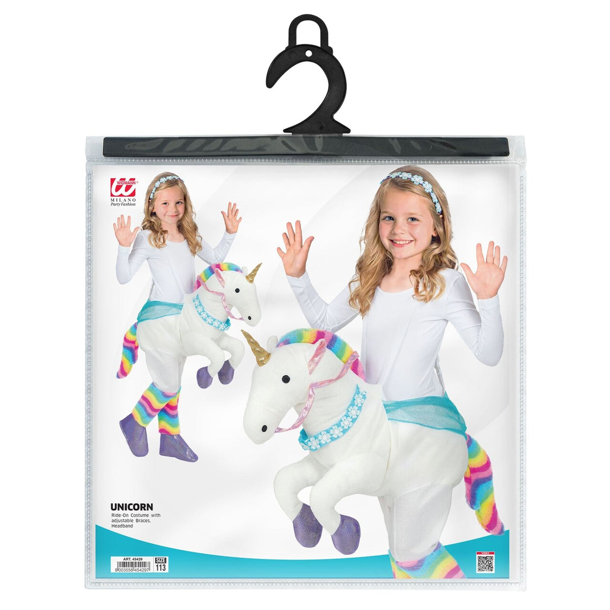 Op deze afbeelding zie je een Kostuums, van het merk Widmann. Unicorn On The Run Meisje Kostuum