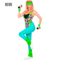Jaren 80 Aerobicsster Vrouw Kostuum