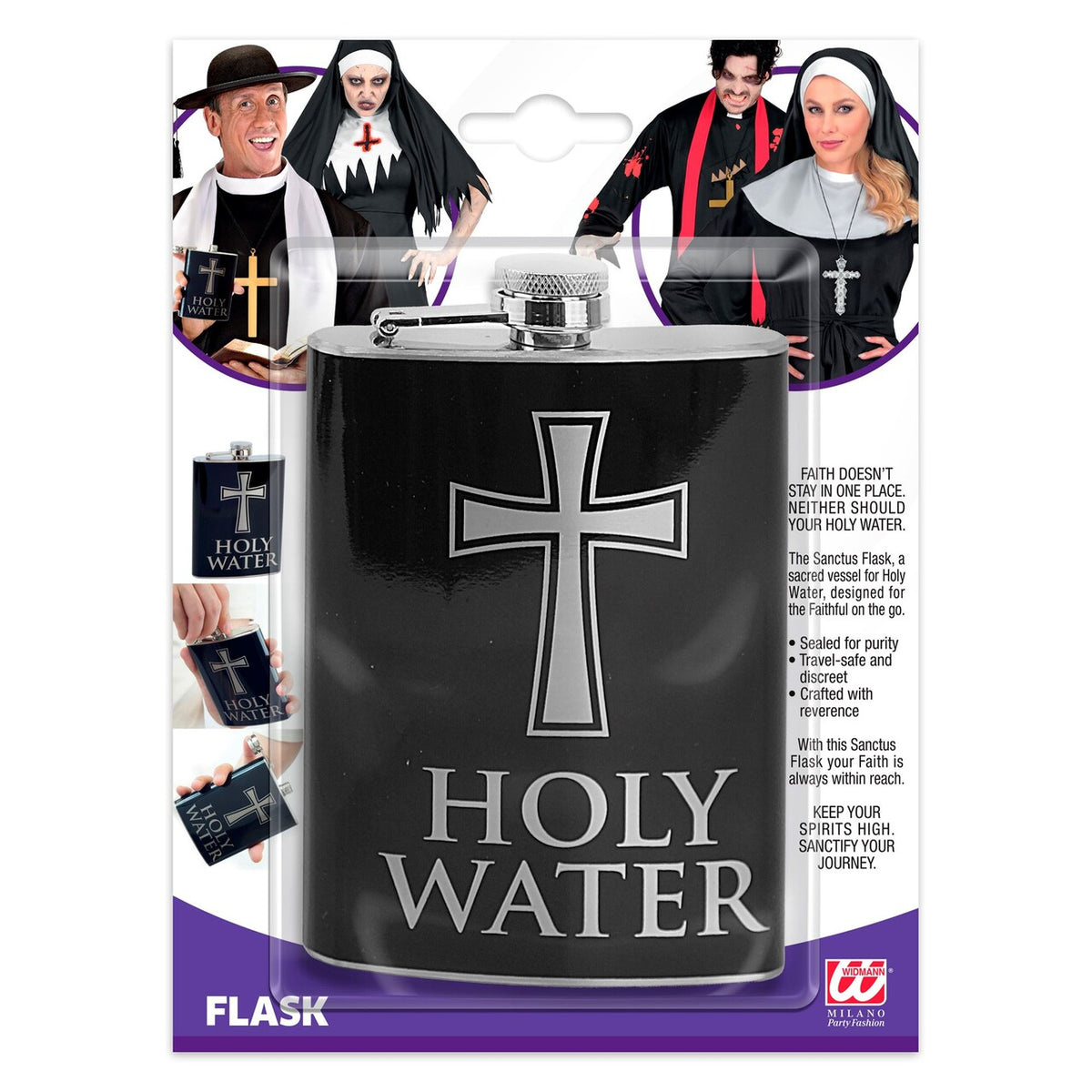 Op deze afbeelding zie je een Accessoires, van het merk Widmann. Holy Water Fles