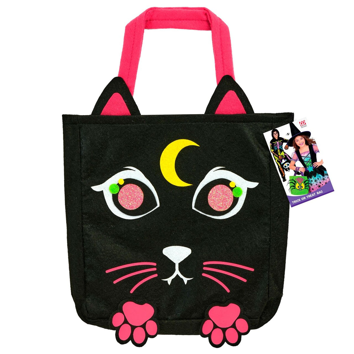 Op deze afbeelding zie je een Accessoires, van het merk Widmann. Trick Or Treat Katten Tas