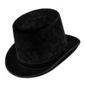 Schwarzer Vintage Wildleder Zylinder