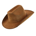 Brauner Vintage Wildleder Cowboyhut