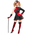 Femme Bouffon Maléfique Costume