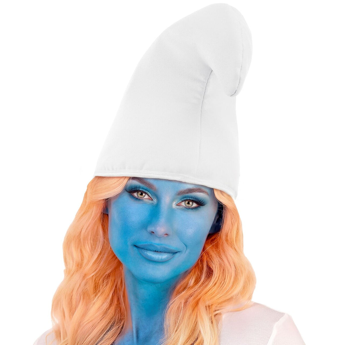 Op deze afbeelding zie je een Accessoires, van het merk Widmann. Smurf Muts Wit