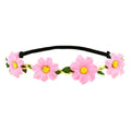 Bandeau Fleuri Bohème Rose
