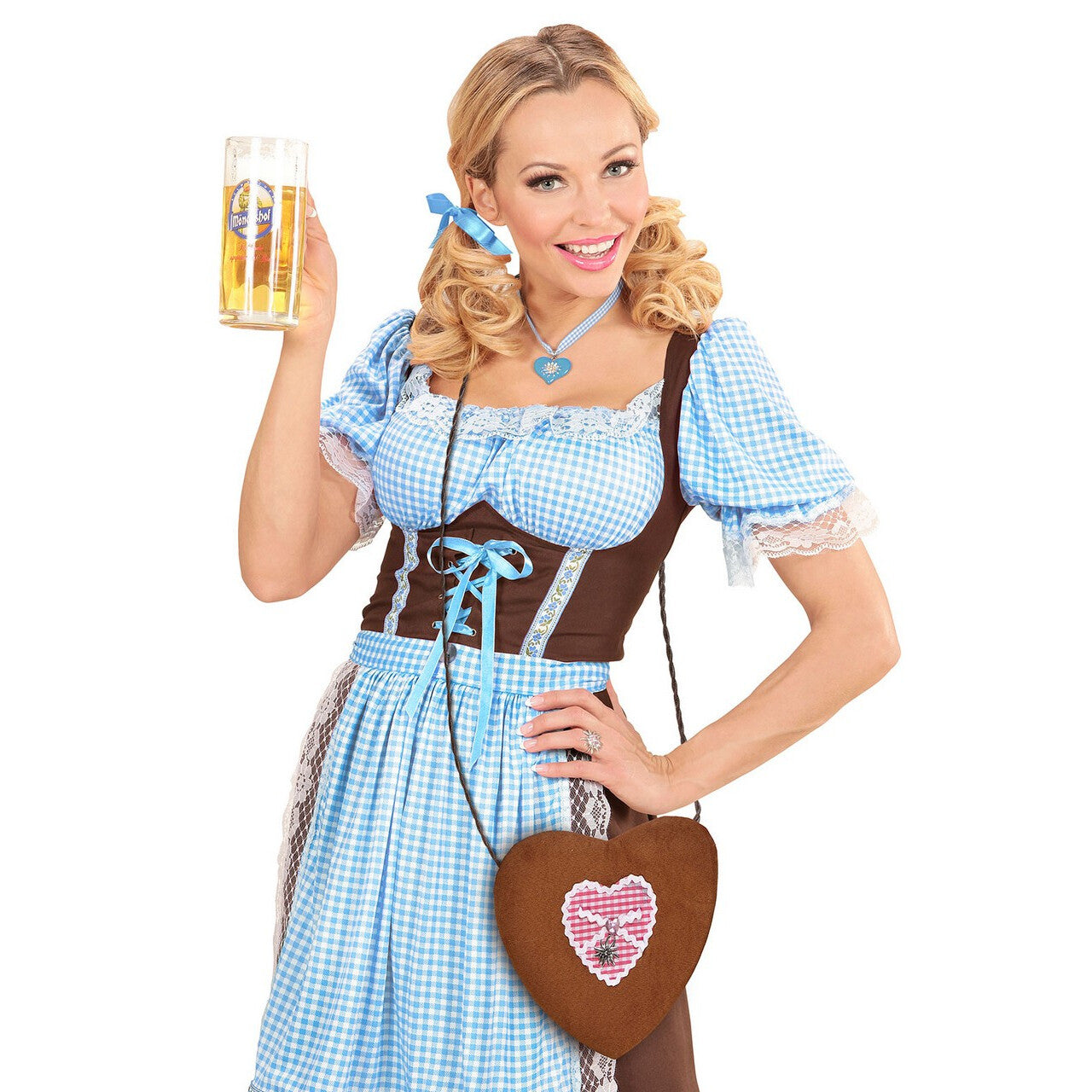 Op deze afbeelding zie je een Accessoires, van het merk Widmann. Handtas Hart Oktoberfest Jagermeister