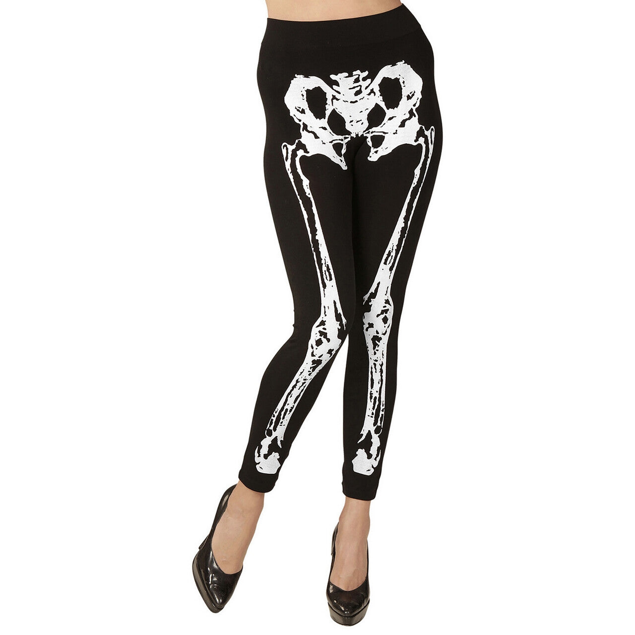 Op deze afbeelding zie je een Kostuums, van het merk Widmann. Legging Skelet Tulla Vrouw