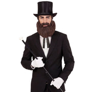 Op deze afbeelding zie je een Accessoires, van het merk Widmann. Baard En Snor Bruin Lincoln