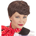 Perruque Années 50 Avec Foulard Cathy