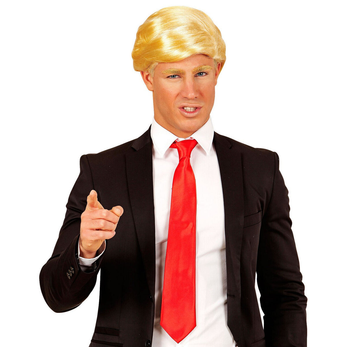 Op deze afbeelding zie je een Accessoires, van het merk Widmann. Pruik President Trump