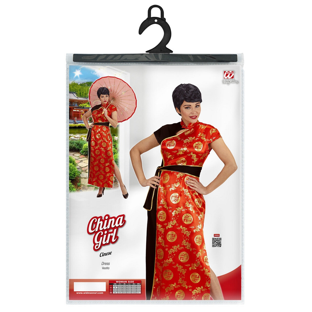 Op deze afbeelding zie je een Kostuums, van het merk Widmann. China Girl Foek Mi Vrouw Kostuum