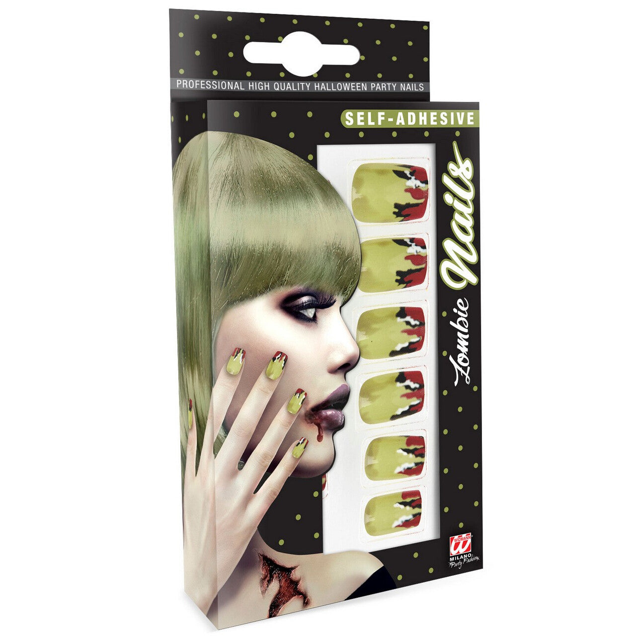 Op deze afbeelding zie je een Accessoires, van het merk Widmann. Enge Nagels Zombie