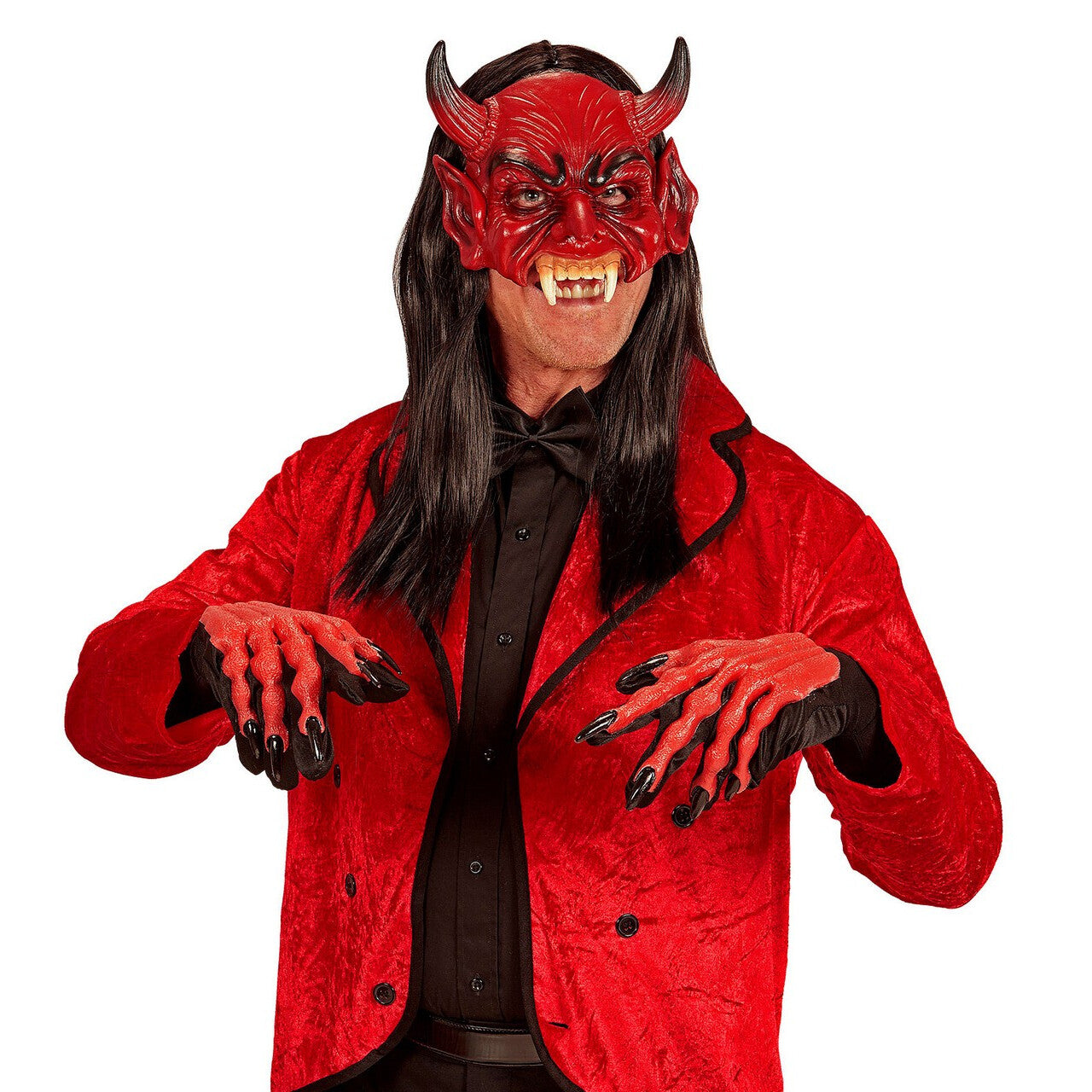 Op deze afbeelding zie je een Accessoires, van het merk Widmann. Kinloos Masker Duivel Rojo