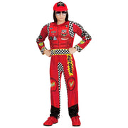 Op deze afbeelding zie je een Kostuums, van het merk Widmann. Formule 1 Coureur Mcqueen Jongen Kostuum