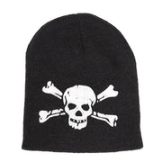 Op deze afbeelding zie je een Accessoires, van het merk Widmann. Biker Beanie Schedel Met Kruisbotten