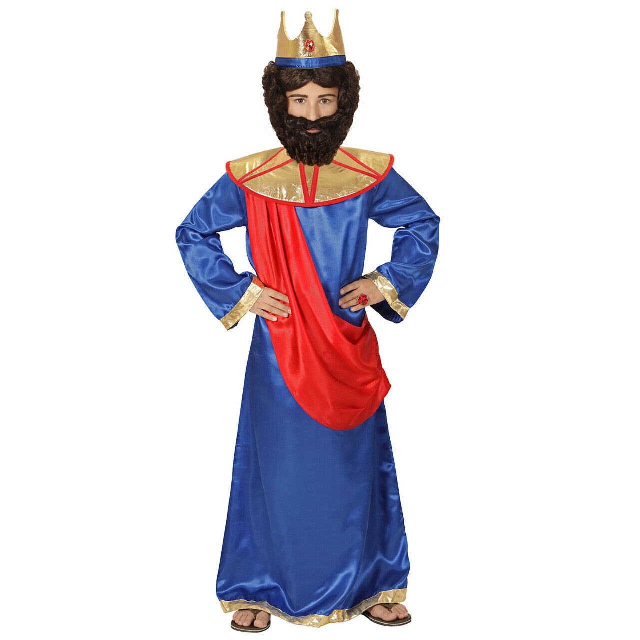 Op deze afbeelding zie je een Kostuums, van het merk Widmann. Bijbelse Koning Hiram Van Tyrus Jongen Kostuum