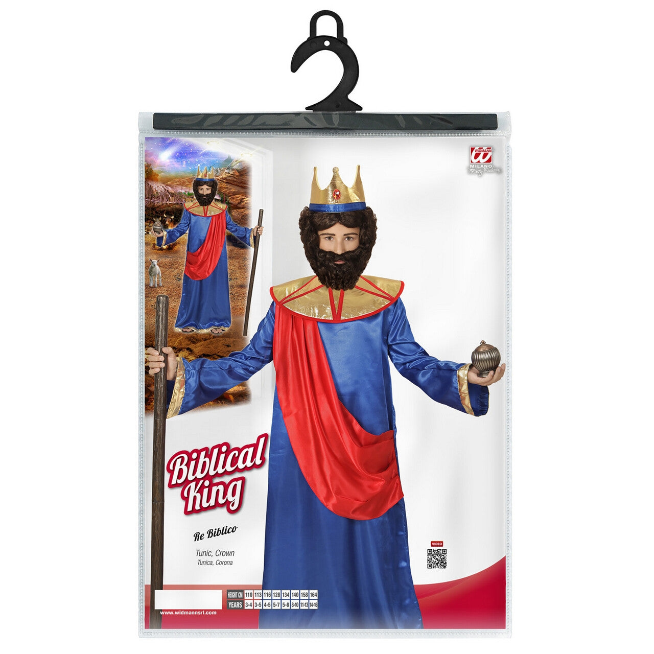 Op deze afbeelding zie je een Kostuums, van het merk Widmann. Bijbelse Koning Hiram Van Tyrus Jongen Kostuum