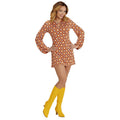 Groovy Gavin 70er Diamantmuster Kleid Damen