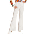 Pantalon Femme Années 70 Groovy, Blanc