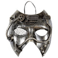 Masque Steampunk Argent Mécanique