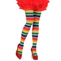 Regenbogen-Streifenstrumpfhose