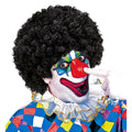 Afro Clownpruik Krullen, Zwart