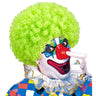 Perruque Afro Clown Bouclée Verte